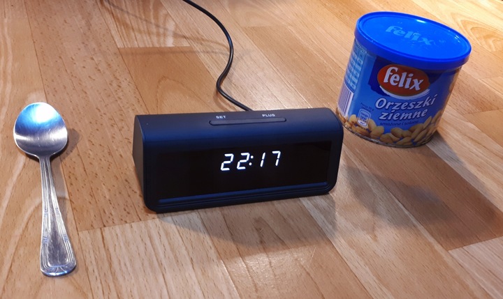 Kamera szpiegowska budzik kamerka zegar IP WiFi 2,4 i 5 GHz