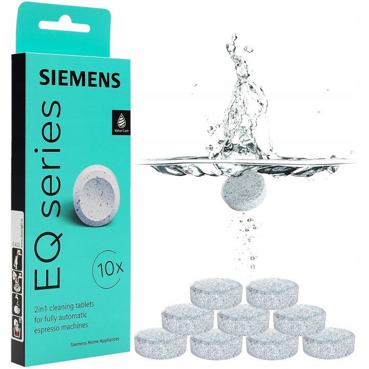 Odkamieniacz i tabletki Siemens + AquaFloow 2x filtr do ekspresu