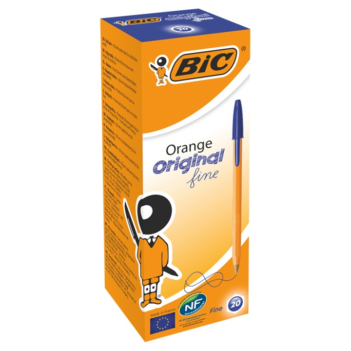 Długopisy tradycyjne BIC Orange niebieskie 20 szt.