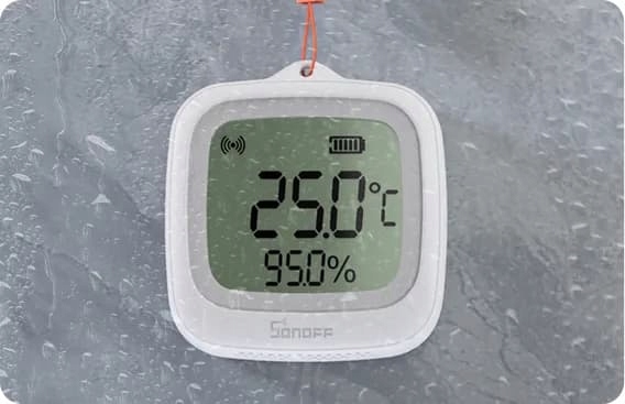 Sonoff SNZB-02WD Zewnętrzny Czujnik Temperatury Wilgotności Zigbee LCD