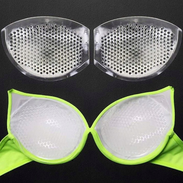 WKŁADKI SILIKONOWE DO STANIKA BIUSTONOSZA PUSH UP ODDYCHAJĄCE PERFOROWANE