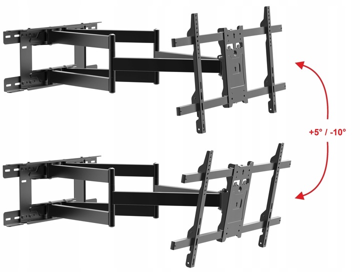 92cm DŁUGI Uchwyt do Telewizora Wieszak TV 42-90 cale ULTRA MOCNY TEST