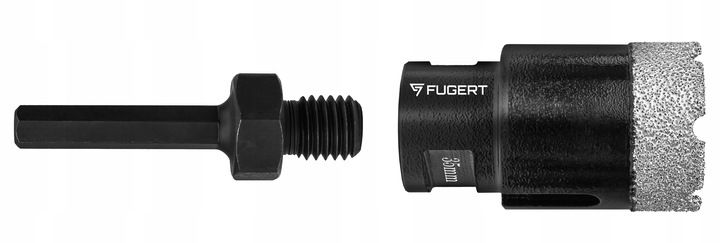 OTWORNICA DIAMENTOWA DO GRESU WIERTŁO ZESTAW OTWORNIC M14 6-68MM +