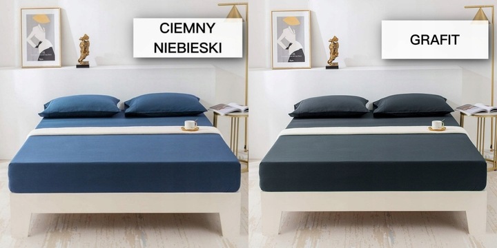 PRZEŚCIERADŁO BAWEŁNIANE Z GUMKĄ 200x220 PREMIUM RÓŻNE KOLORY SUPER JAKOŚĆ