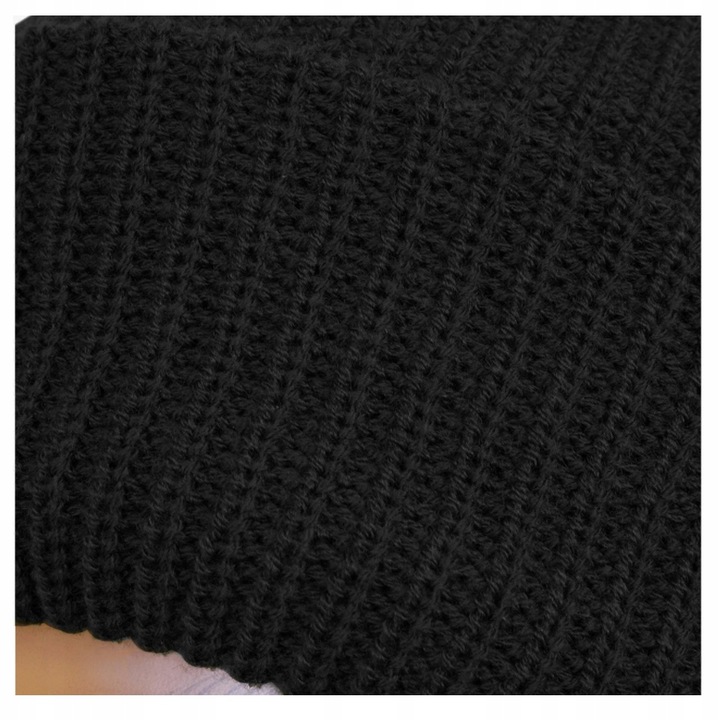 CZAPKA ZIMOWA WOJSKOWA MIL-TEC OCIEPLINA 3M THINSULATE CIEPŁA CZARNA