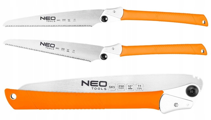 PIŁA JAPOŚNKA DO CIĘĆIA DOKŁADNEGO SKŁADANA 11 TPI 250 mm NEO TOOLS 44-611