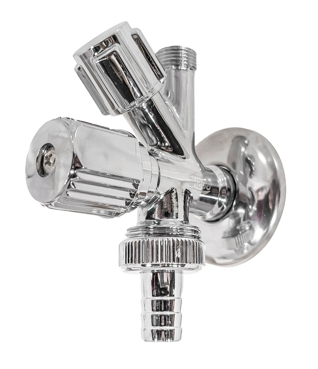 ZAWÓR KUREK DO BATERII PRALKI ZMYWARKI KOMBI KOMBINOWANY 1/2''x3/4''x3/8''