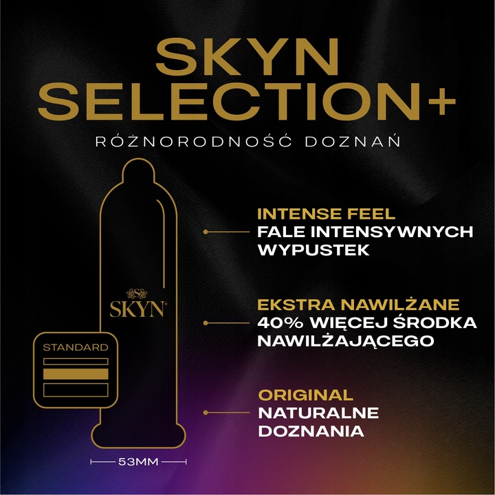 Prezerwatywy SKYN SELECTION SENSES 35szt. mix Intense Feel Original Elite