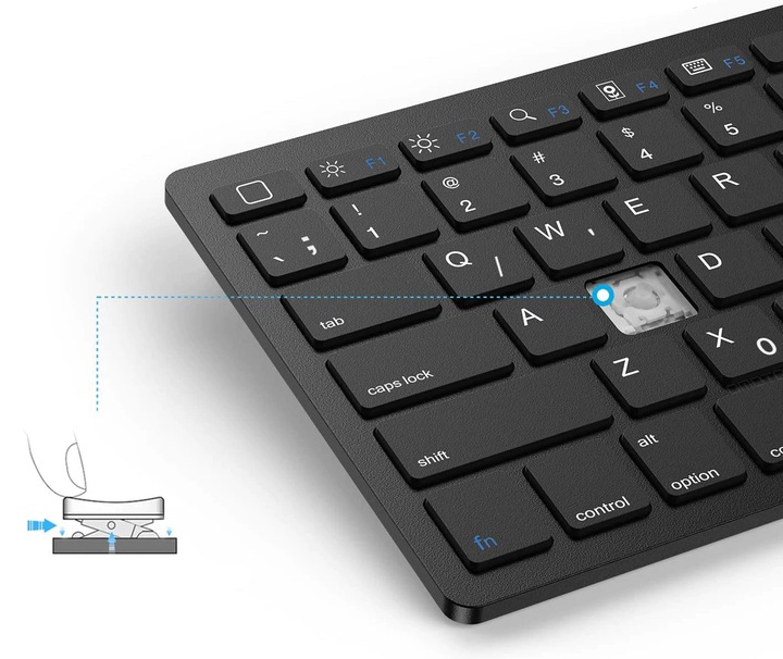 BEZPRZEWODOWA KLAWIATURA BLUETOOTH SMART TV PC iOS TELEFON TABLET LAPTOP