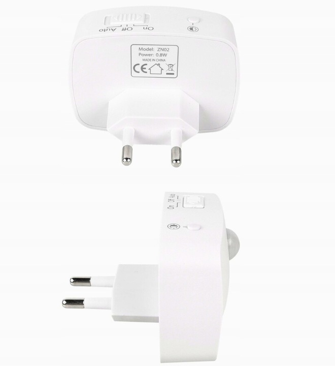 Lampka nocna DO GNIAZDKA LED z czujnikiem 3 TRTBY ŚWIATŁA ruchu kontaktu