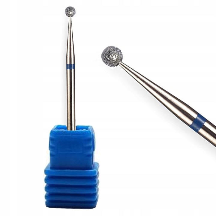 Zestaw frezów diamentowych Red-Ice 5 sztuk srebrne