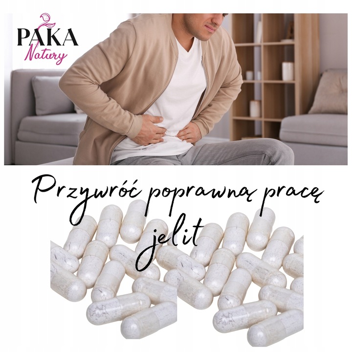 MAŚLAN SODU 60 kaps na jelita ibs KWAS MASŁOWY 1100mg w porcji Paka Natury