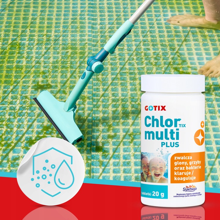 Chlor do Basenu Jacuzzi SPA Tabletki Multifunkcyjne Chemia do Basenu -