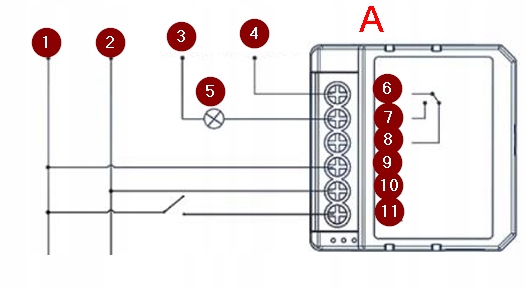 INTELIGENTNY STEROWNIK DO BRAM SMART PRZEKAŹNIK TUYA WIFI 230V 12V 24V