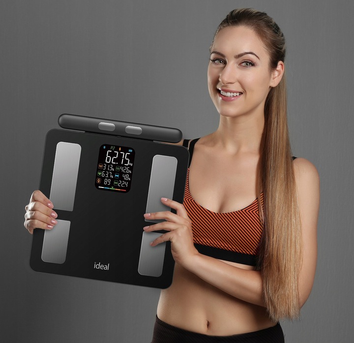 WAGA ŁAZIENKOWA BLUETOOTH ANALITYCZNA INTELIGENTNA Apple Health Google