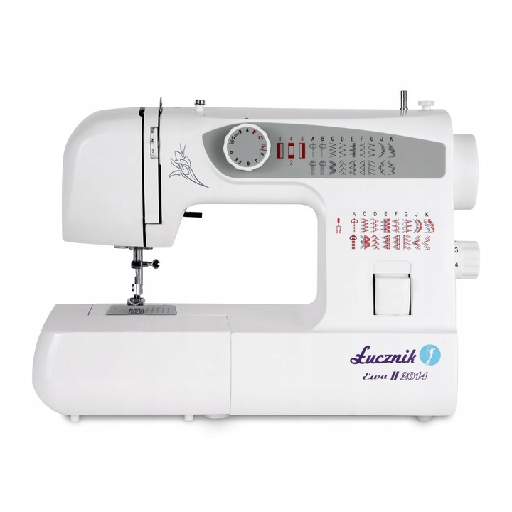 MASZYNA DO SZYCIA domowa mechaniczna solidna Łucznik Ewa II 2014 + GRATIS