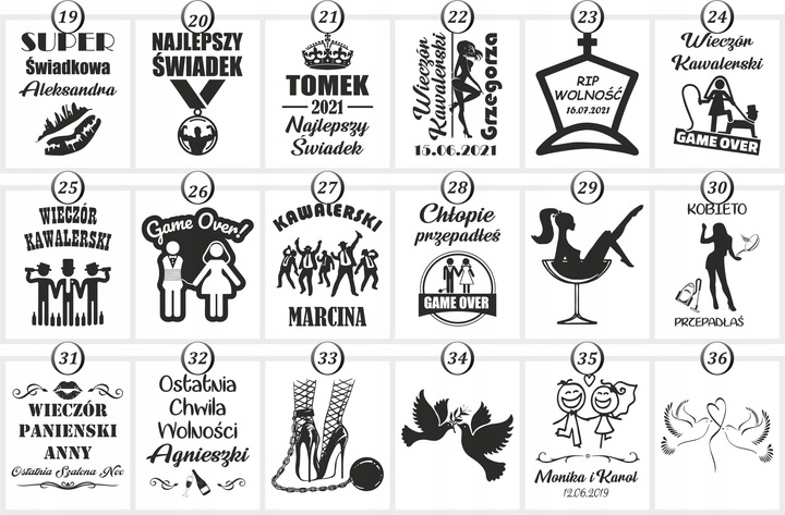 KARAFKA 6 SZKLANEK Z GRAWEREM DO WHISKY PREZENT