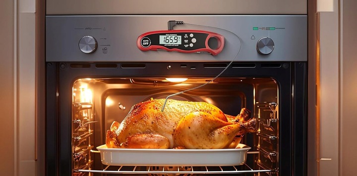 TERMOMETR KUCHENNY -50-300°C BEZPRZEWODOWY CYFROWY LCD SONDA DO MIĘS STEKÓW