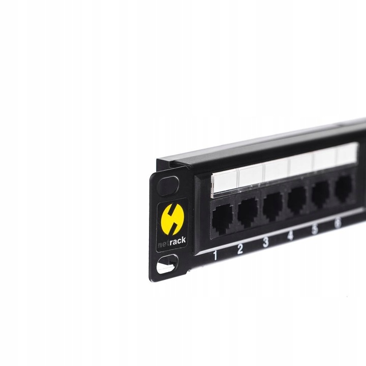 Patch panel RACK 19" 1U 24 porty kat. 5e UTP Netrack z półką patchpanel