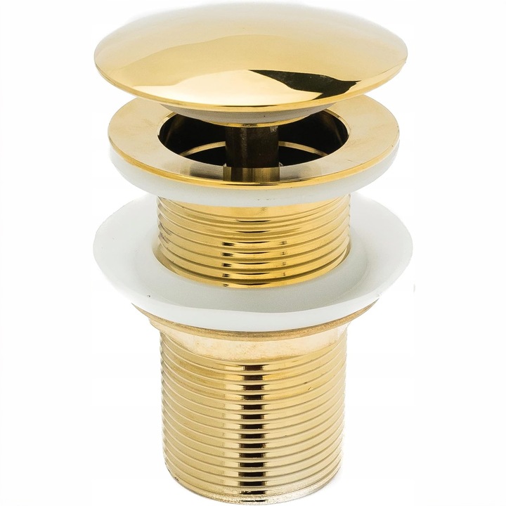 ZŁOTY KLIK KLAK KOREK AUTOMATYCZNY DO UMYWALKI BEZ PRZELEWU