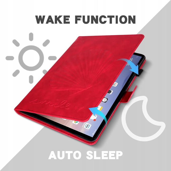 Etui pokrowiec do Apple iPad 9.7" 5 ,6 generacja kolor czerwony