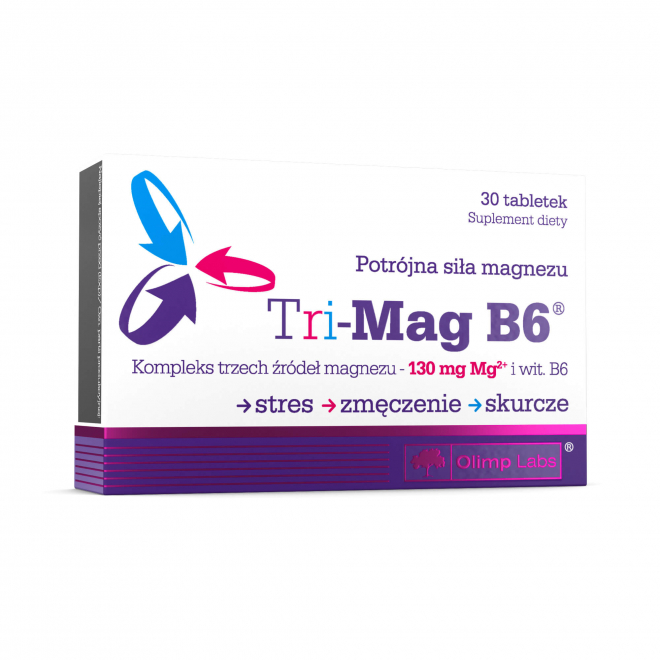 OLIMP TRI-Mag B6 3x30 tabl MAGNEZ WITAMINY I MINERAŁY WITAMINA B6
