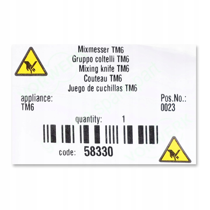 ORYGINALNY NÓŻ MIKSUJĄCY THERMOMIX TM6