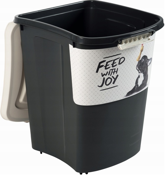 DUŻY POJEMNIK NA KARMĘ ŻWIREK DLA PSA KOTA ŁOPATKA