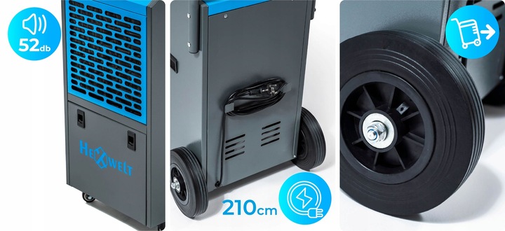 PRZEMYSŁOWY POCHŁANIACZ WILGOCI 650W BUDOWLANY OSUSZACZ POWIETRZA