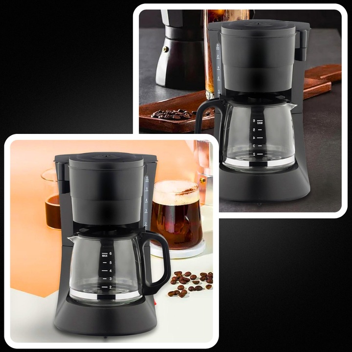 EKSPRES DO KAWY HERBATY KUCHENNY PRZELEWOWY 600ML BLOKADA KAPANIA 600W