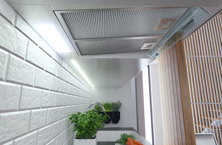 OKAP PODSZAFKOWY KUCHENNY 50cm BERDSEN BIAŁY 10A