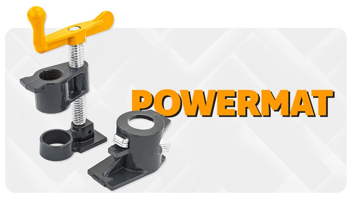 4x ŚCISK STOLARSKI RUROWY ZACISK BEZKOŃCOWY 3/4" METALOWY ZESTAW 4