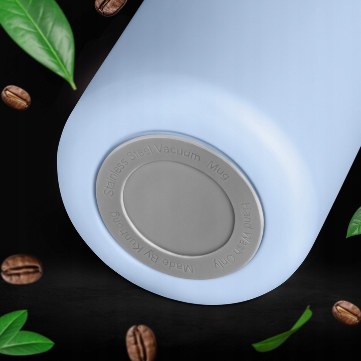 Kubek Termiczny Termos z Ustnikiem Smart LED 400ml na Kawę do Auta +