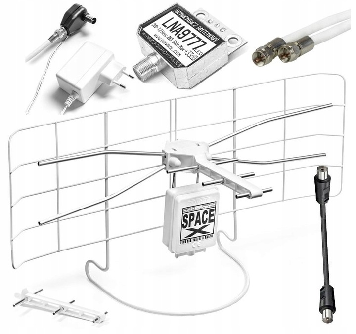 Antena SpaceX z dużą ochroną do telewizji naziemnej na 100km od