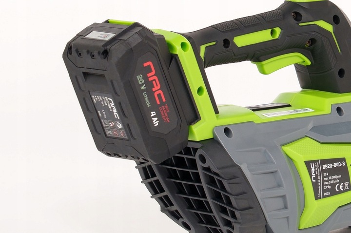 MOCNA DMUCHAWA AKUMULATOROWA NAC BB20-B40-S z akumulatorem i ładowarką