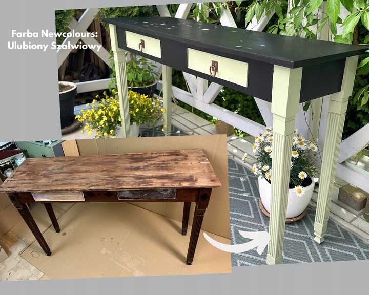 Farba do mebli Newcolours - Ulubiony Szałwiowy 200ml