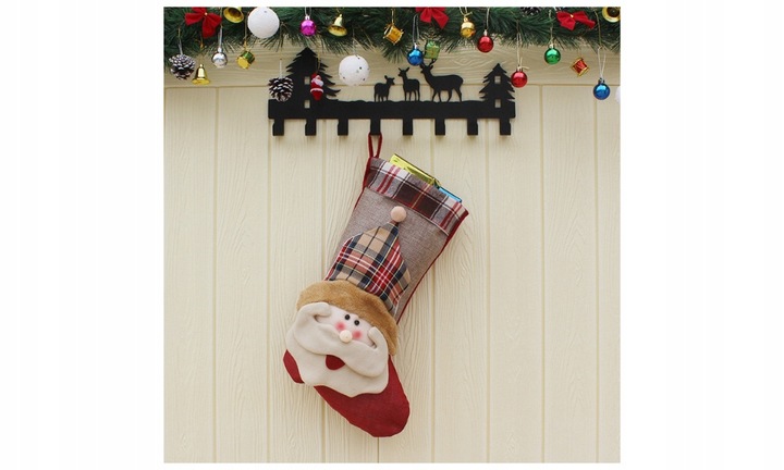 3x SKARPETY Skarpeta ŚWIĄTECZNE PREZENTY KOMINEK OZDOBNA GWIAZDOR DEKORACJA