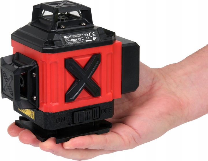 YATO LASER SAMOPOZIOMUJĄCY ZIELONY 16 LINIOWY 4D Z AKCESORIAMI I