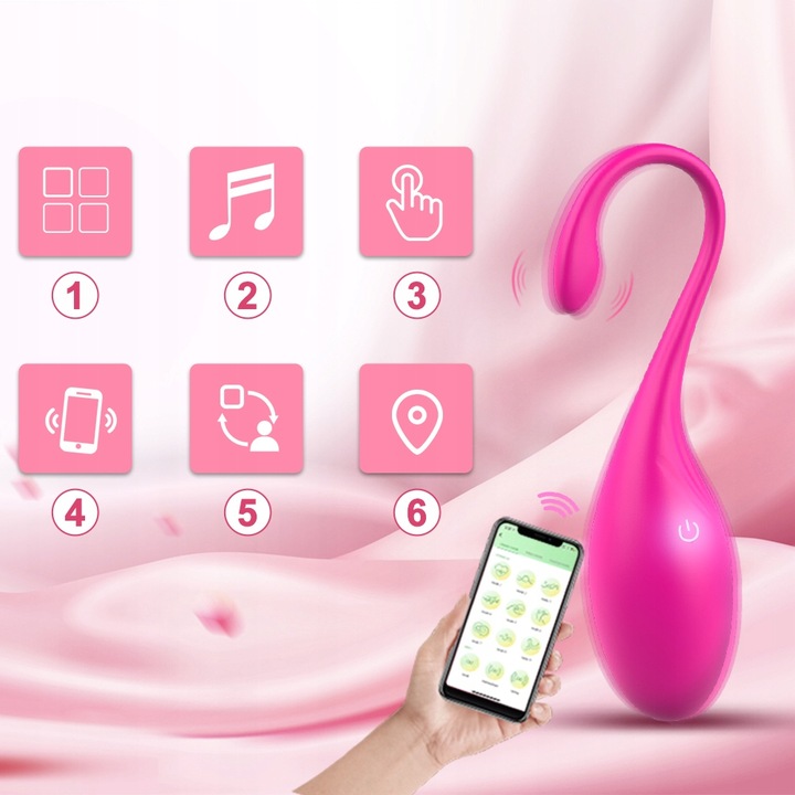 WIBRUJĄCE JAJKO STYMULUJĄCE STEROWANE APLIKACJĄ