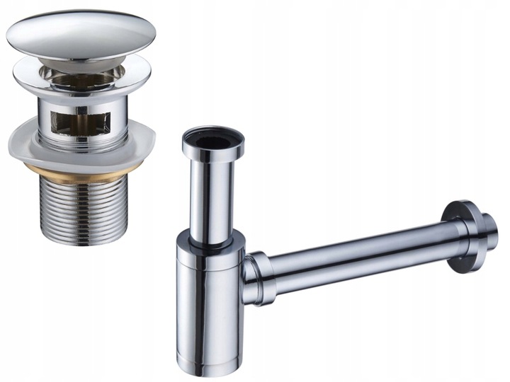 MEXEN SYFON UMYWALKOWY CHROM + KOREK KLIK-KLAK