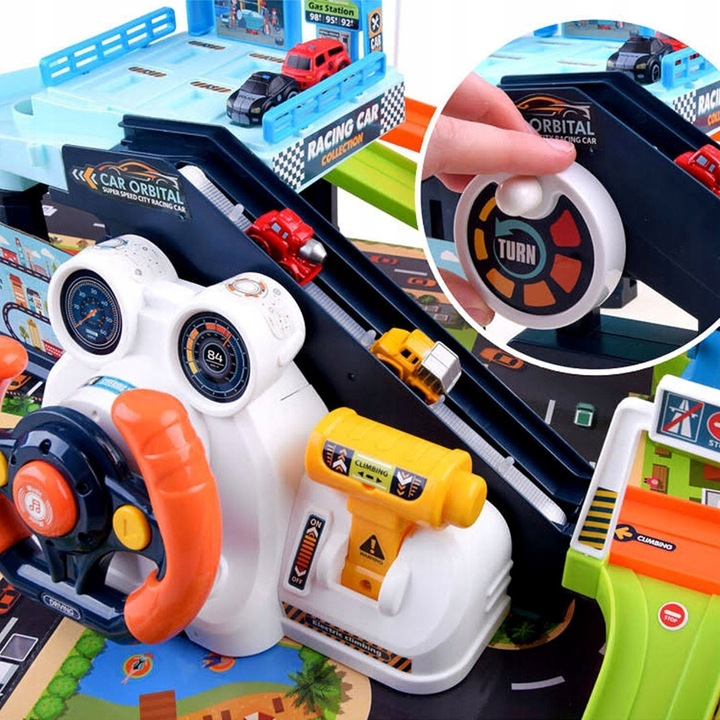 TOR PRZESZKÓD DLA SAMOCHODÓW INTERAKTYWNY PARKING WINDA KIEROWNICA AUTA