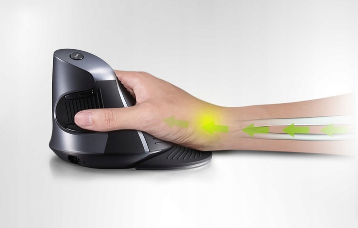 Bezprzewodowa Myszka Pionowa Delux M618g Db Bluetooth Ergonomiczna Czarna