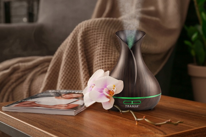 Dyfuzor Zapachowy Aromaterapia Pilot Timer LED AromaBrown Transa 300