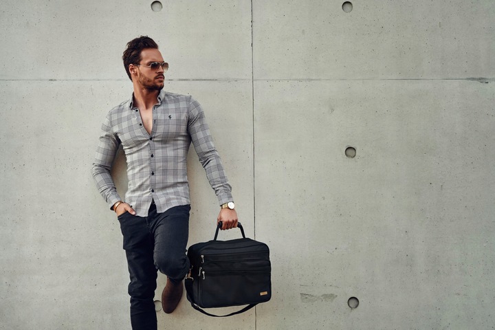 Torba męska na ramię do pracy pojemna mocna listonoszka na laptopa ZAGATTO