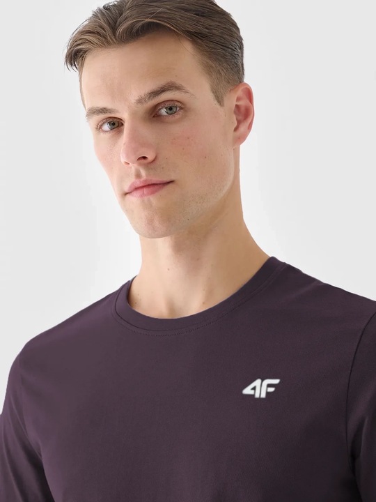 KOSZULKA 4F MĘSKA SPORTOWA PODKOSZULEK T-SHIRT BAWEŁNANY DZIEŃ