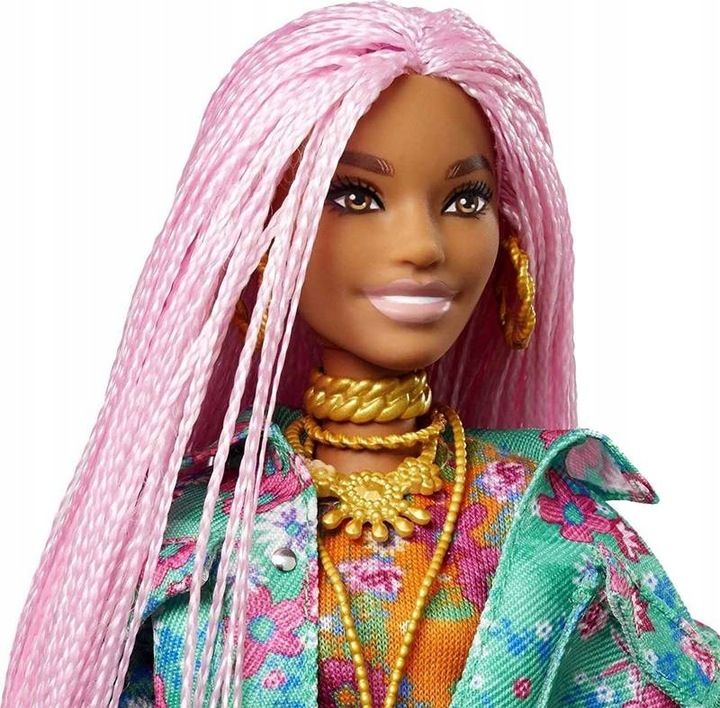Mattel Barbie Lalka Extra Warkoczyki + Akcesoria