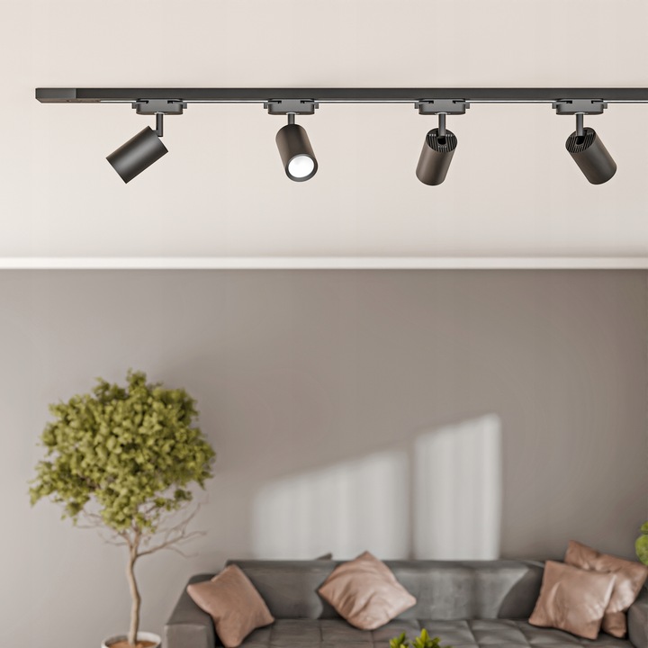 Zestaw Szynoprzewód Szyna 2m + 8x Oprawa Halogenowa LED GU10 Lampa