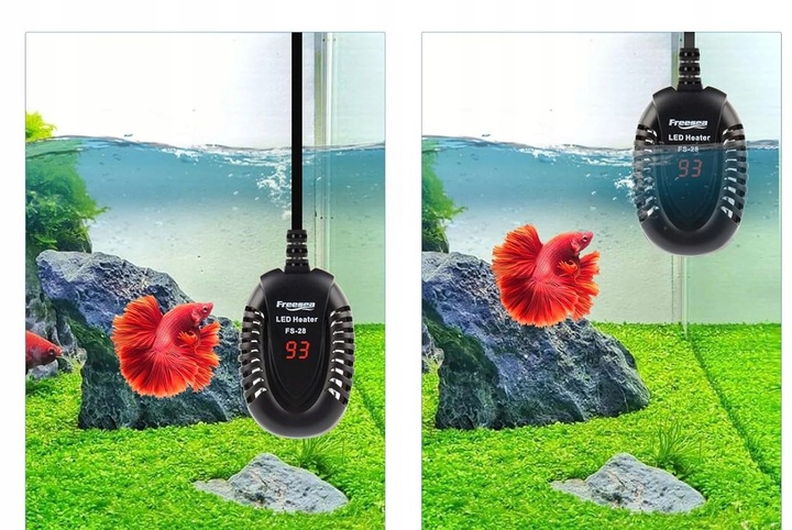 PRZEPŁYWOWA GRZAŁKA DO AKWARIUM 50W Z TERMONSTATEM WYŚWIETLACZ LED