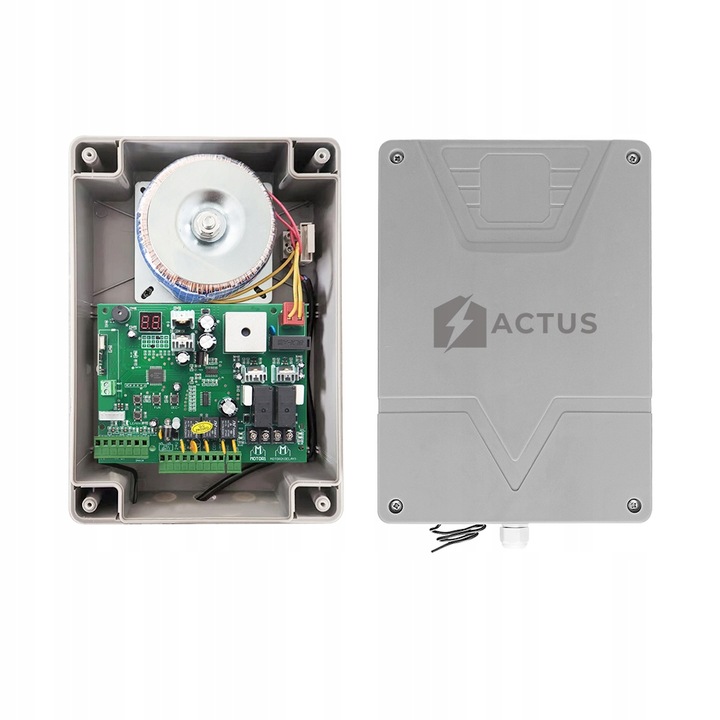 ZESTAW NAPĘD DO BRAMY ACTUS AT400 SMART 2x2,5m 400 kg 4 PILOTY FOTOKOMÓRKI