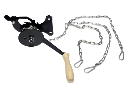 KOŁOWROTEK DO GRILLA RUSZT FI-60cm ŁAŃCUCH KOMPLET